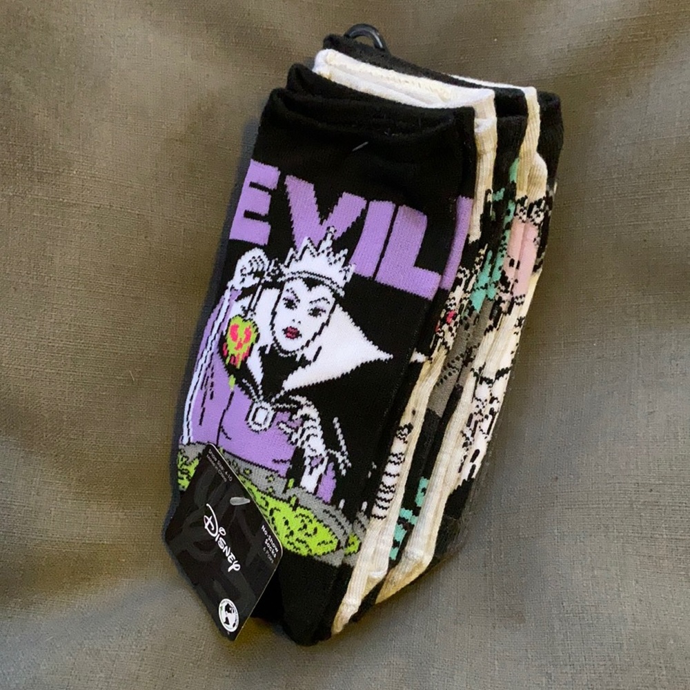 Disney Villain No Show Socks